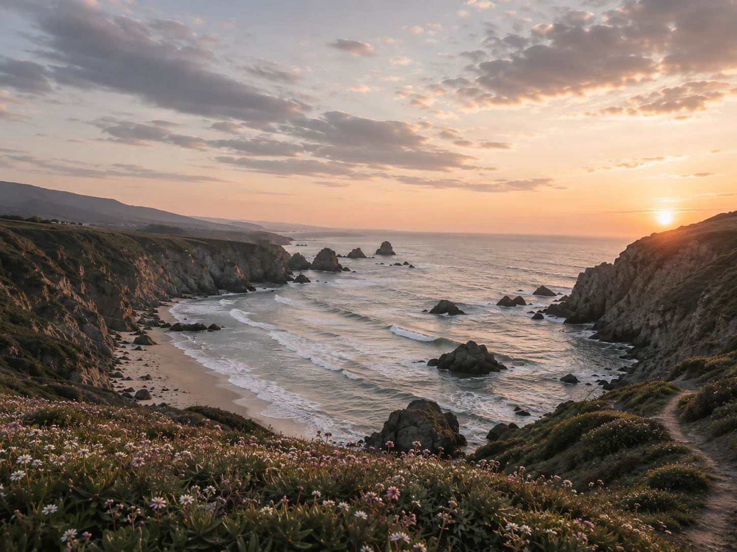 Original coastal photo before editing